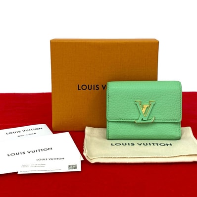 LOUIS VUITTON ルイヴィトン ポルトフォイユ カプシーヌ XS レザー 三つ折り財布 グリーン
36469