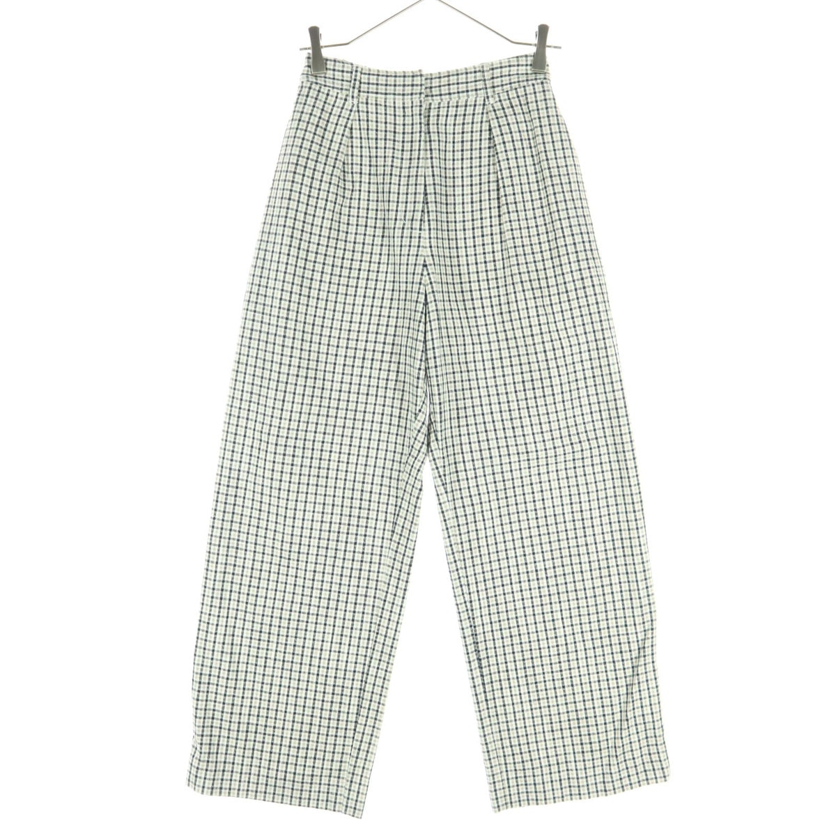 美品 MOUSSY マウジー チェック柄 コットンパンツ 1