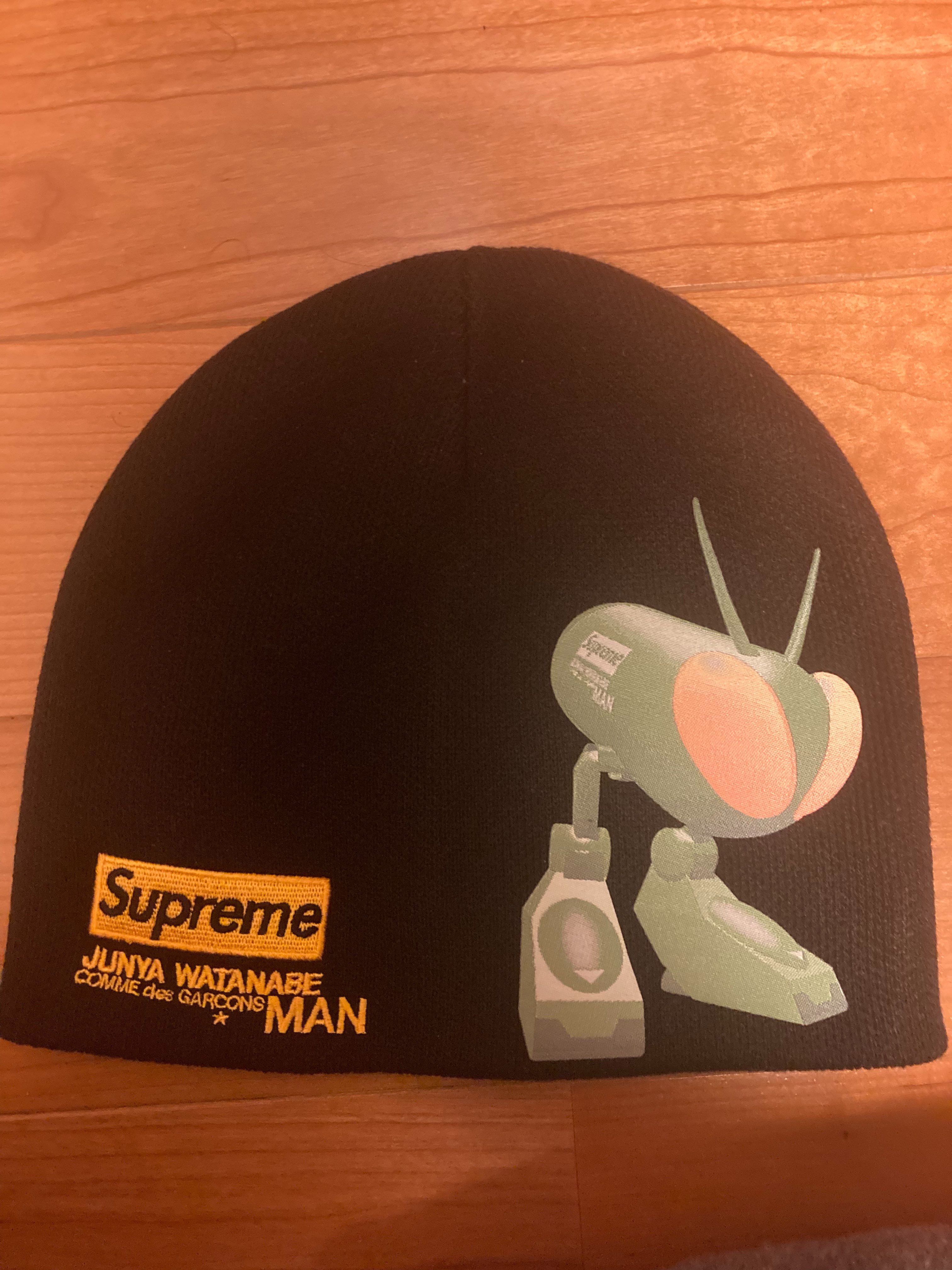 Supreme / JUNYA WATANABE COMME des GARCONS MAN Beanie Original artwork by BUGSEX "Black"