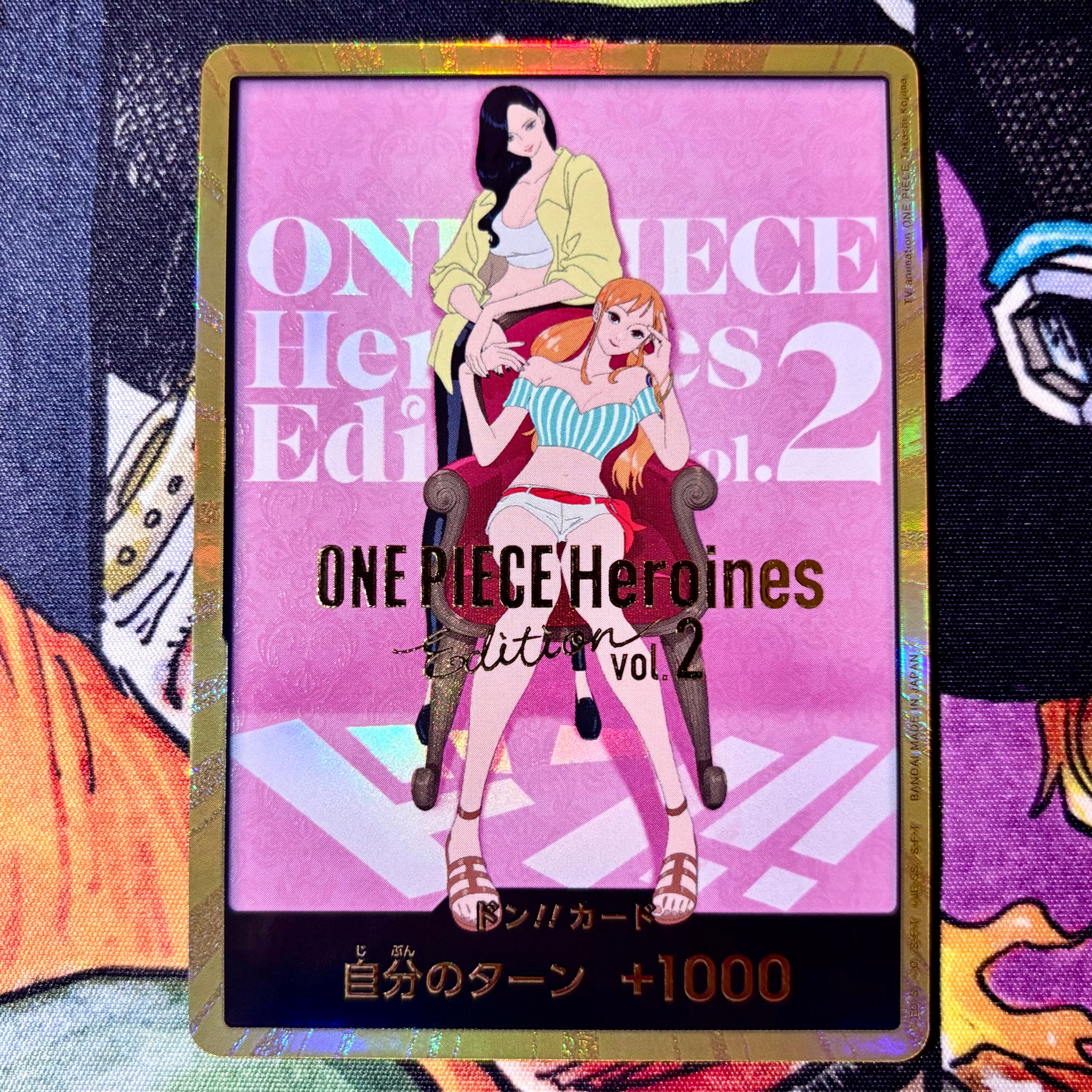 ドン!!カード (ナミ&ロビン) :金ドン(エクストラブースター「ヒロインズエディション Vol.2」)