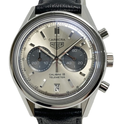 TAG HEUER タグホイヤー カレラ キャリバー18 クロノグラフ CAR221A.FC6353 シルバー 自動巻き メンズ 腕時計 箱有