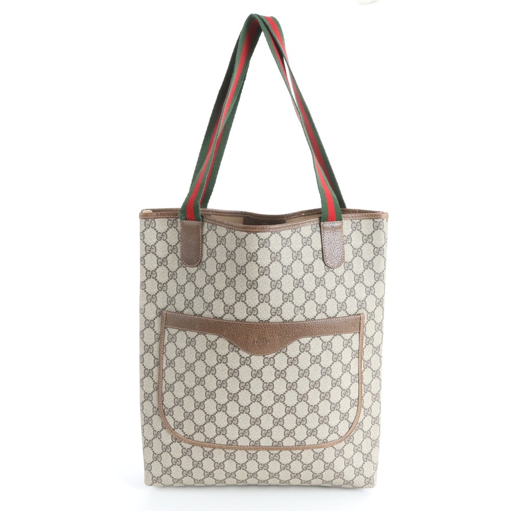 グッチ GGスプリーム シェリー ライン トート バッグ