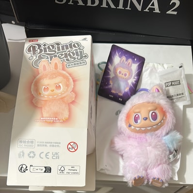 POP MART THE MONSTERS (LABUBU) Big into Energy Series Plush Pendant LUCK