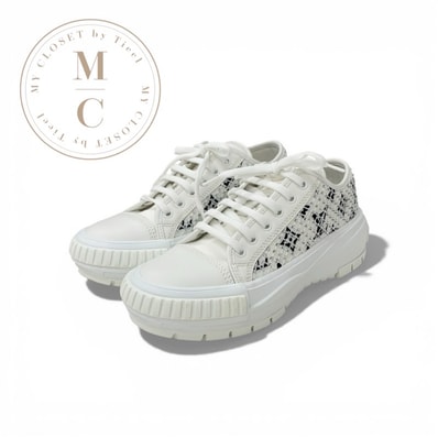 ルイヴィトン LOUIS VUITTON スクァッドライン モノグラム スニーカー 靴 シューズ レザー メッシュ ホワイト ブラック LVロゴ ラインストーン