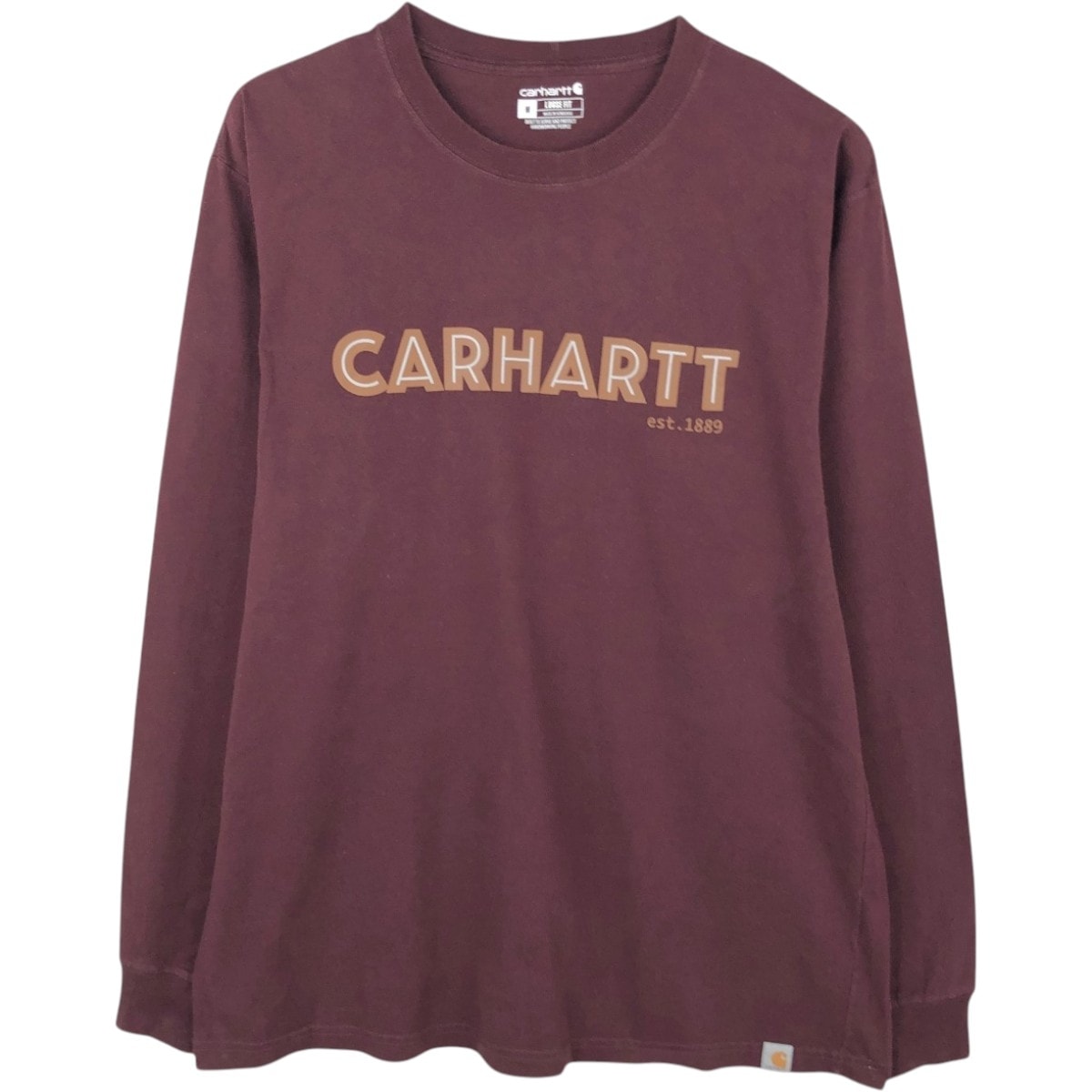 古着 カーハート Carhartt Loose Fit ロングTシャツ ロンT メンズM相当/eaa668002