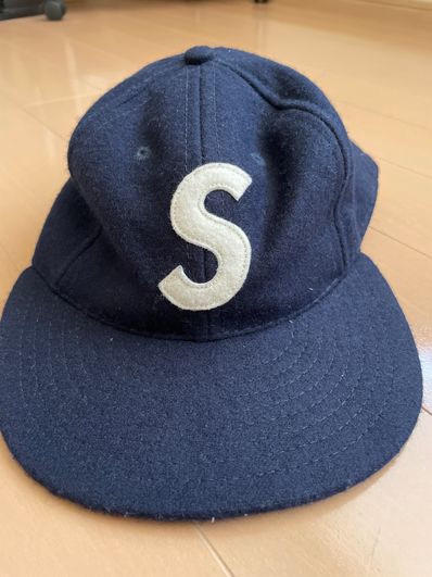 Supreme Ebbets S Logo Fitted 6-Panel "Navy"