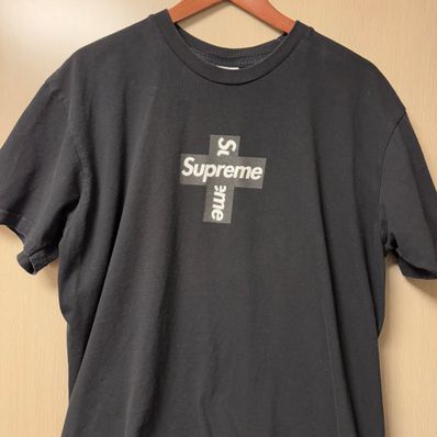 Supreme Cross Box Logo Tee "Black"