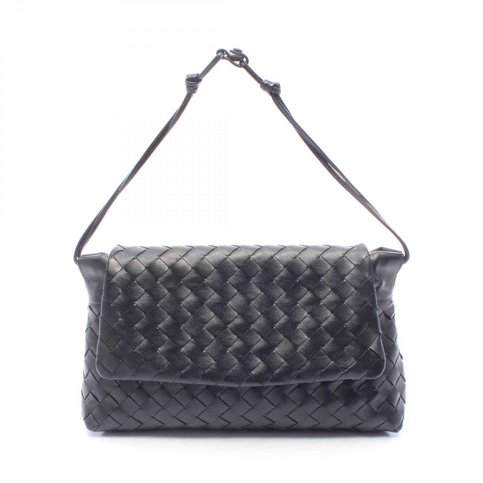 ボッテガヴェネタ BOTTEGA VENETA ジョルノ イントレチャート ショルダーバッグ バッグ レザー レディース ブラック系 857657v3iv08425 【新品】