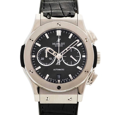 【6wdd0280】ウブロ クラシック フュージョン 541.NX.1170.LR 黒文字盤【中古】腕時計 メンズ