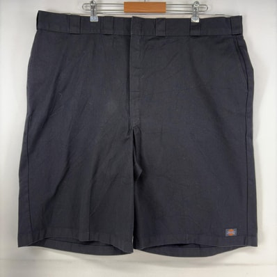古着 ディッキーズ Dickies ショートパンツ ワーク ワンポイントロゴ ハーフパンツ 大きいサイズ w48 ブラック メンズ
