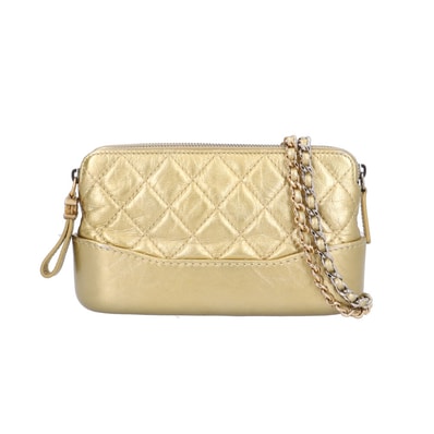 シャネル ガブリエル ドゥ シャネル ショルダーバッグ レザー A94505 ゴールド レディース CHANEL 中古