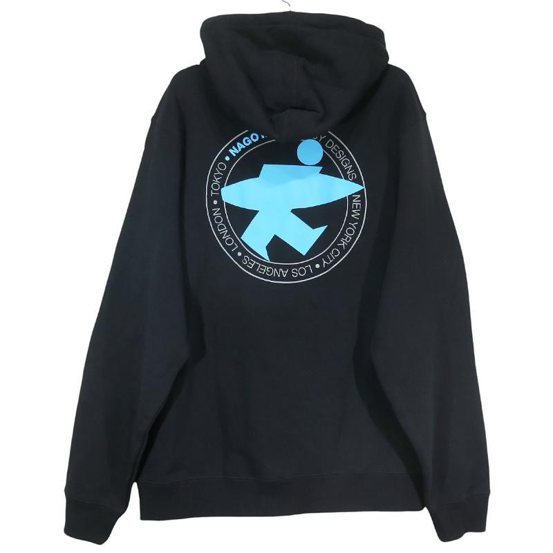 STUSSY ステューシー NAGOYA CHAPTER OPEN LIMITED SURFMAN HOODIE 名古屋 チャプト オープン記念 サーフマン フーディー ブラック トップス パーカー プルオーバー サイズXL