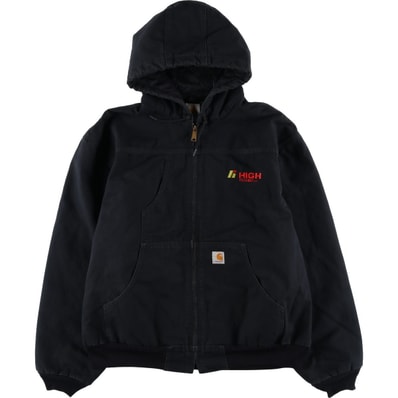 古着 カーハート Carhartt アクティブジャケット High Transit LLC アドバタイジング ダックワークジャケット メンズXXL相当 中綿入り/eaa626261