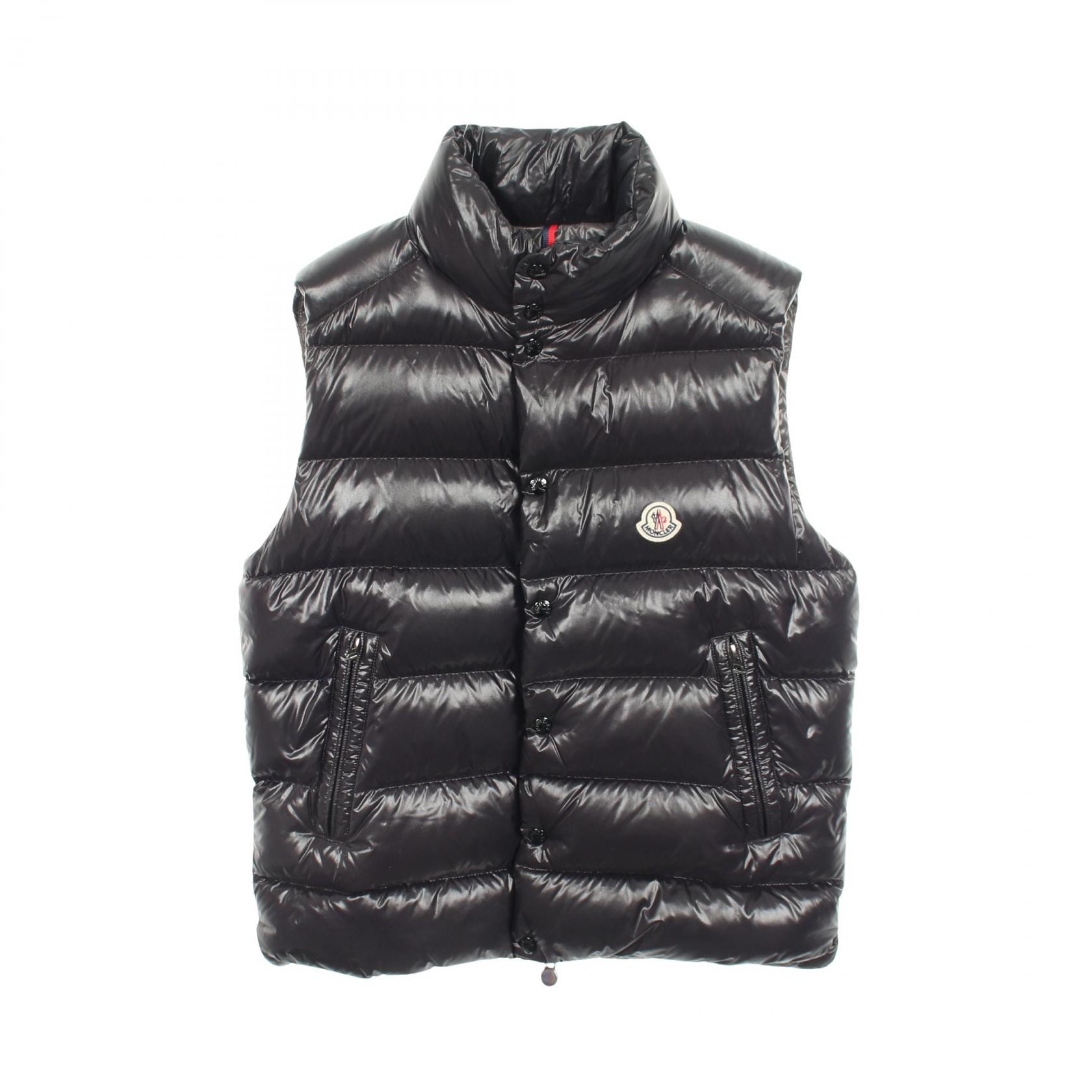 モンクレール MONCLER TIBB ティブ ダウンベスト 衣料品 アウター ナイロン メンズ ブラック系 1A00096 【中古】