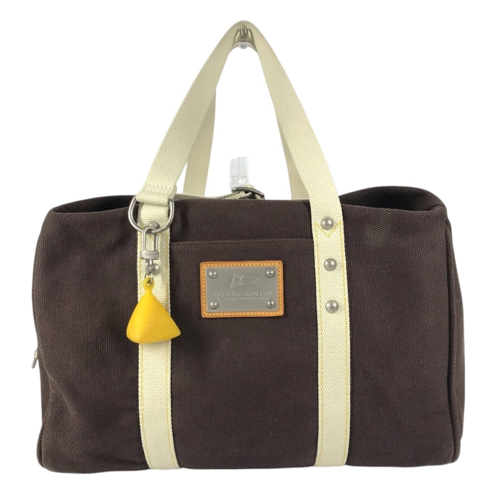 ルイヴィトン LOUIS VUITTON サック ウィークエンド M80665 アンティグア カバン ボストンバッグ トートバッグ 旅行バッグ トラベルバッグ ショルダーバッグ キャンバス ブラウン