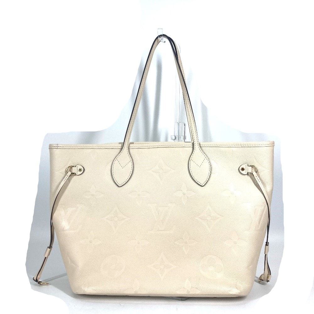 ルイヴィトン LOUIS VUITTON ネヴァーフル MM M46676 モノグラムアンプラント ショルダーバッグ カバン 肩掛け トートバッグ モノグラムアンプラントレザー クレーム ベージュ