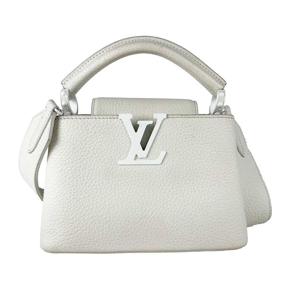 ルイ ヴィトン LOUIS VUITTON ショルダーバッグ ハンドバッグ カプシーヌMINI レザー ホワイト レディース【中古】 z10810