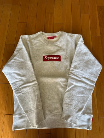 Supreme Box Logo Crewneck Sweatshirt "Ash Grey" (18FW)
