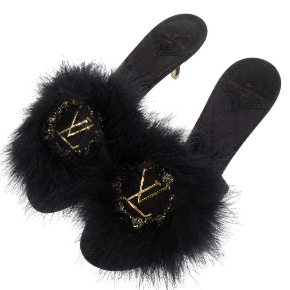 ルイ・ヴィトン  ファー クリスタル LVロゴ マリリン キトンヒ