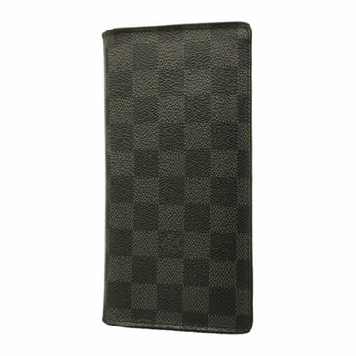 【6kc3084】ルイヴィトン 長財布 ダミエ・グラフィット ポルトフォイユブラザ N62665 グレー ブラック【中古】メンズ