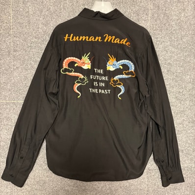HUMAN MADE Rayon Shirt "Black"