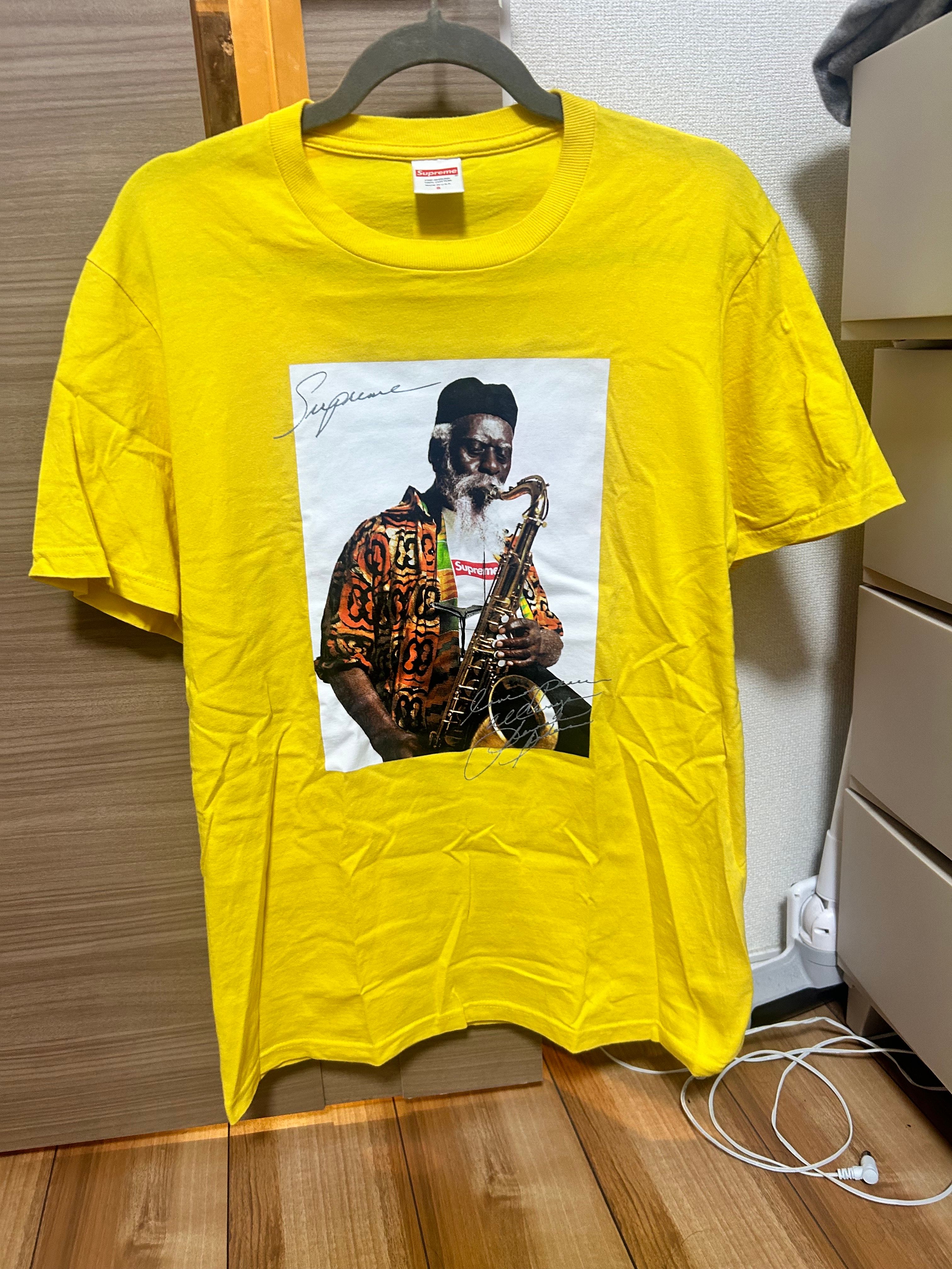 シュプリーム ファラオ サンダース Tシャツ "イエロー"
