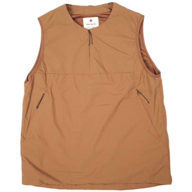 snow peak スノーピーク 2L Octa Vest 中綿プルオーバーベスト SW-19AU002 M(JPN) Brown ノーカラー アウター g26656