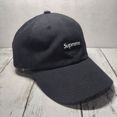 Supreme Brushed Cordura Small Box 6-Panel "Black"