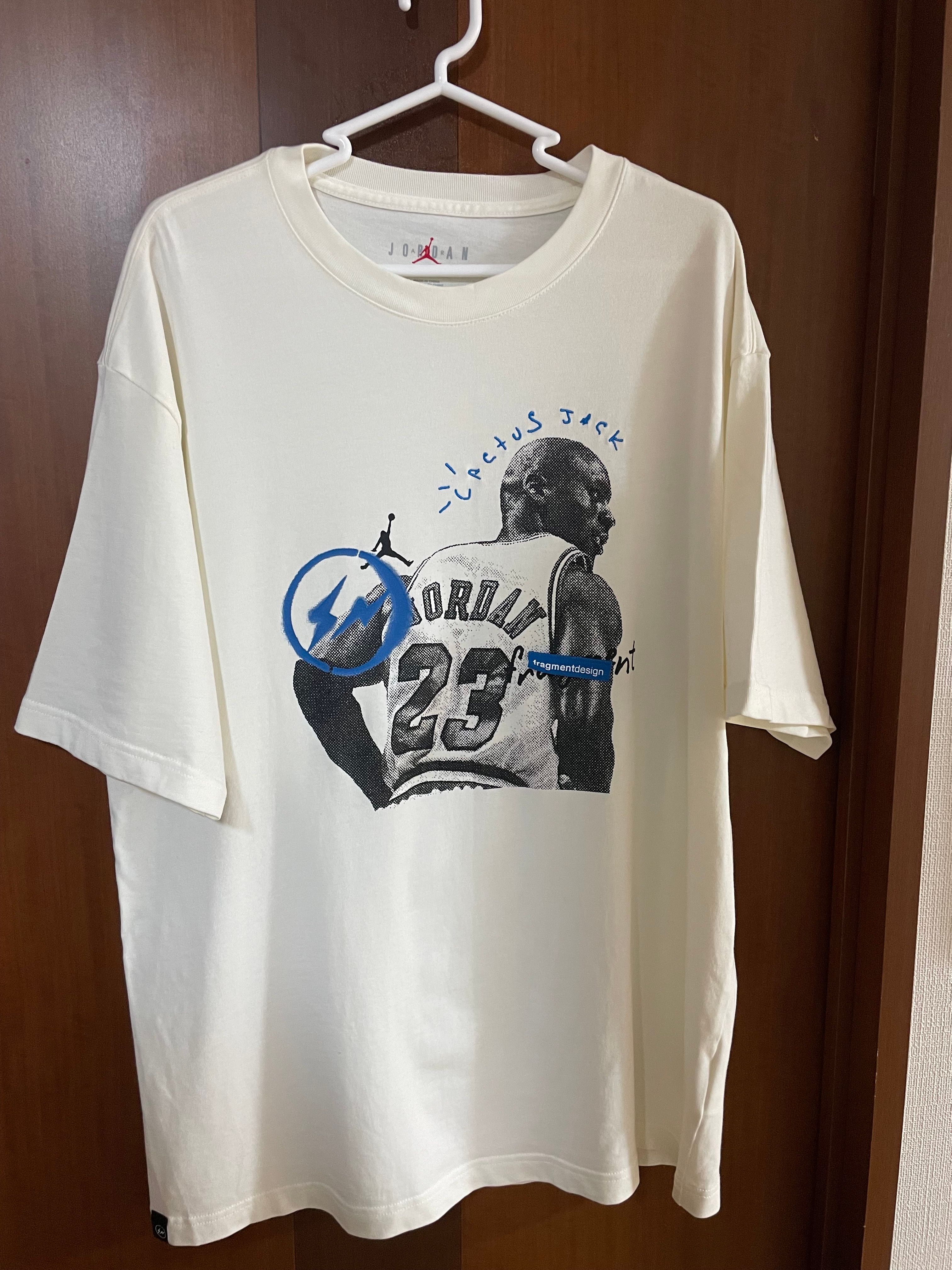 Air Jordan Travis Scott  Fragment Tee "White"