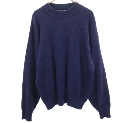 Christian Dior SPORTS クリスチャンディオールスポーツ 90s ウール オールド 長袖 セーター ネイビー ニット
