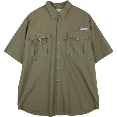 古着 コロンビア Columbia PFG OMNI-SHADE オムニシェイド ボタンダウン 半袖 フィッシングシャツ メンズXL相当/eaa634632