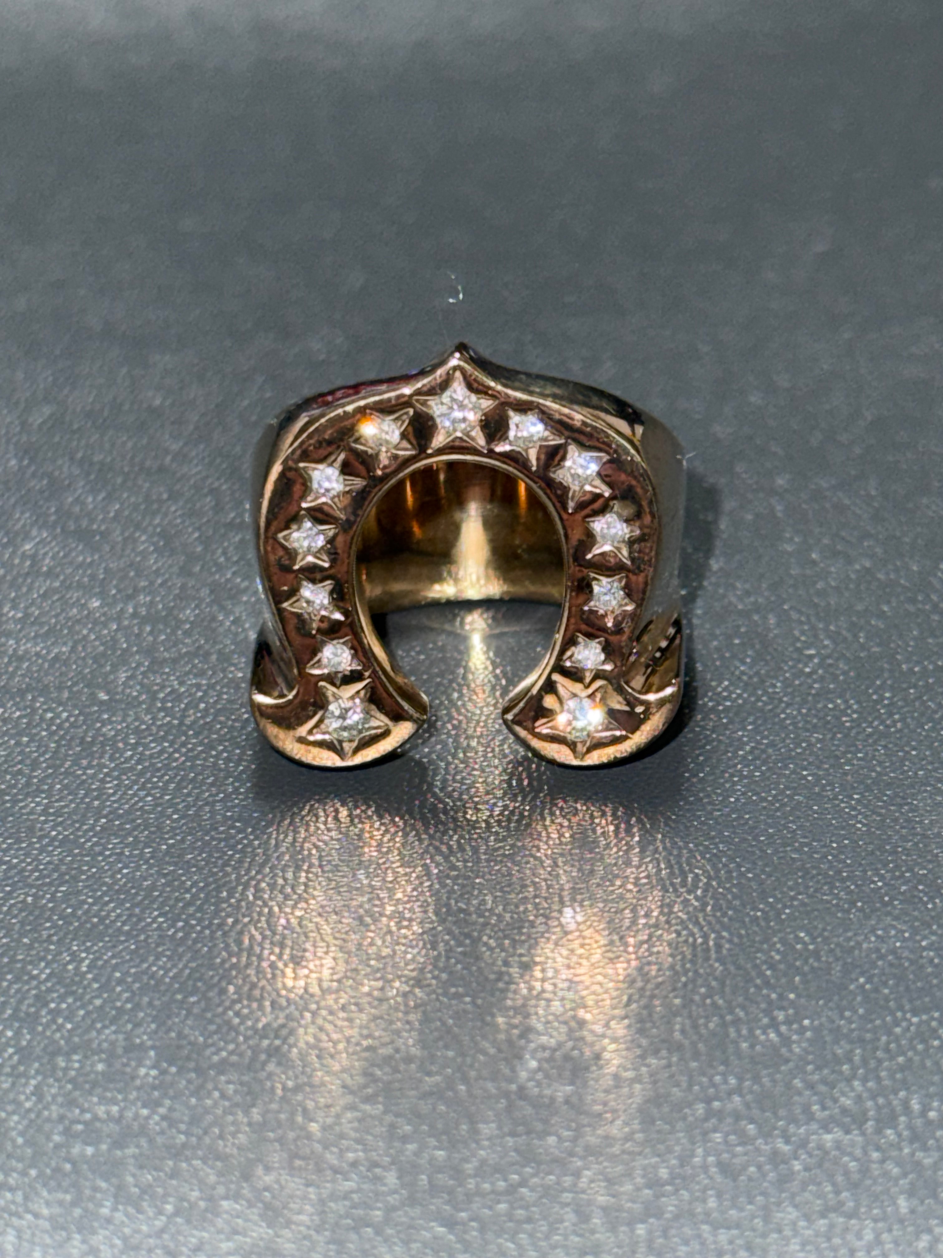 テンダーロイン リング ホースシューリング ラボグロウン ダイヤモンド ゴールド 13号