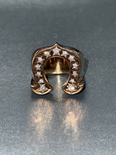 テンダーロイン リング ホースシューリング ラボグロウン ダイヤモンド ゴールド 13号