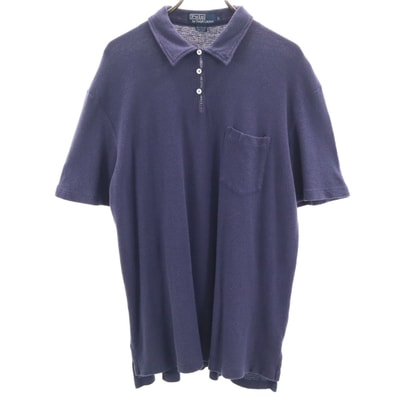 Polo by Ralph Lauren ポロバイラルフローレン 半袖 ポロシャツ L ネイビー