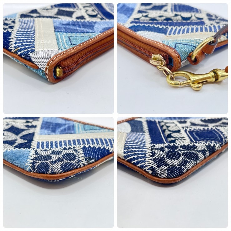 B (目立った傷や汚れなし)】COACH（コーチ）デニム パッチワーク
