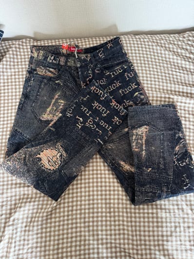 Supreme Archive Denim Jacquard Regular Jean "Blue"