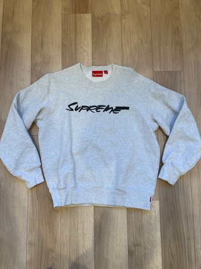 Supreme Futura Logo Crewneck "Grey"
