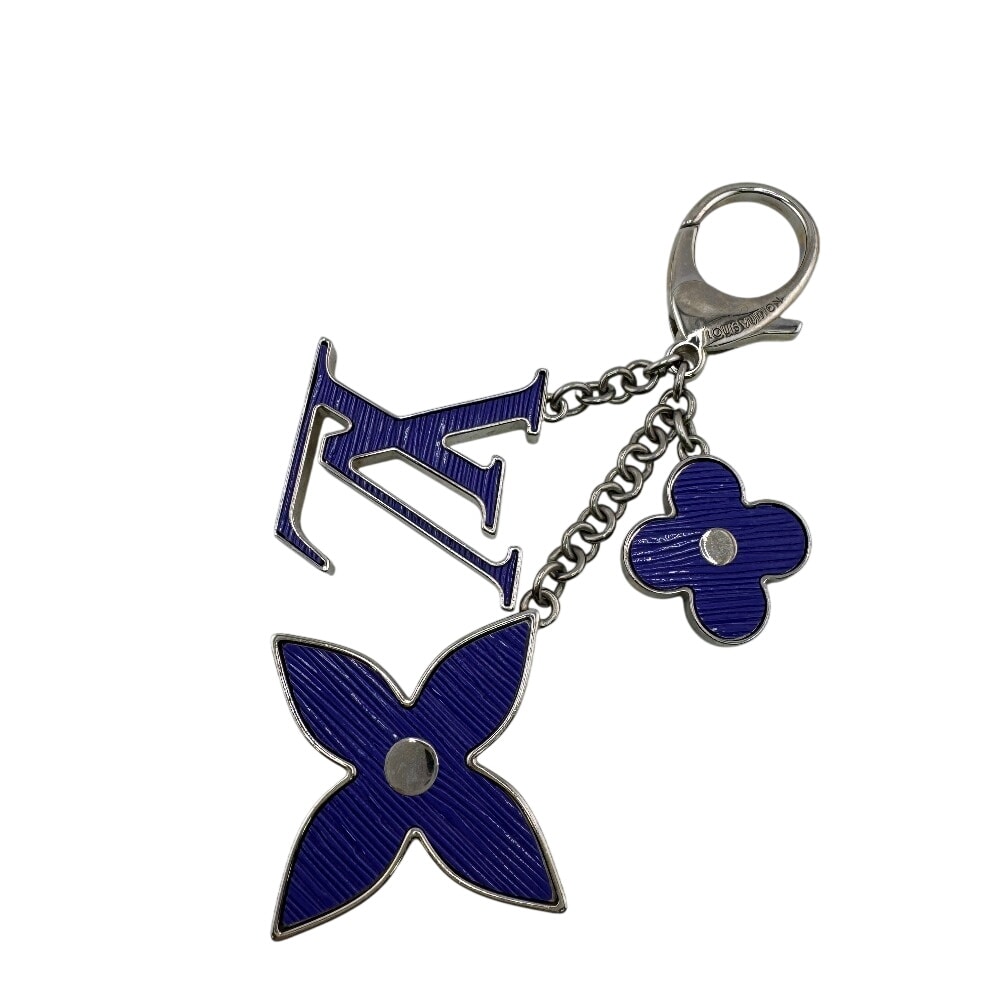 ルイヴィトン LOUIS VUITTON チャーム フィグ ビジューサック フルールドゥ エピ キーホルダー キーリング M66629 パープル