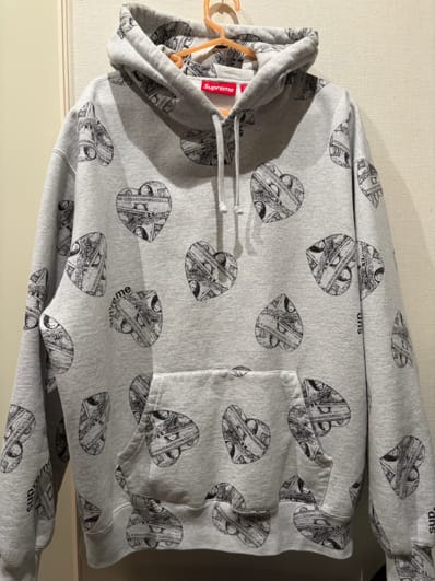 Supreme Love Cash Hooded Sweatshirt "Ash Grey"