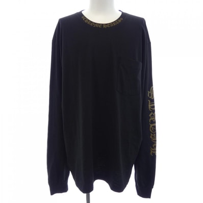 Chrome Hearts Neck Logo Pocket L/S T-Shirt "Black/Gold"