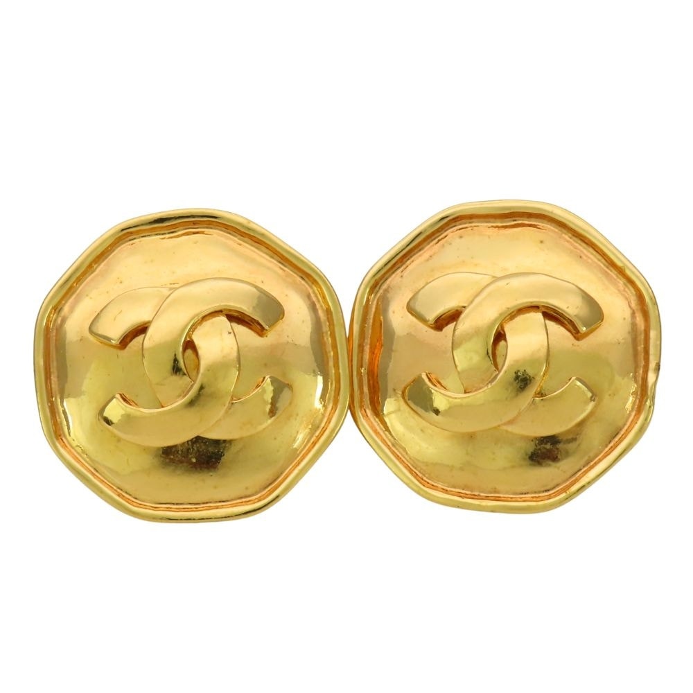【中古】 シャネル イヤリング メタル ゴールド メッキ ココマーク アクセサリー レディース 女性 CHANEL