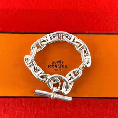 HERMES エルメス シェーヌダンクル GM ブレスレット 13コマ シルバー925 ブレスレット シルバー
90043
