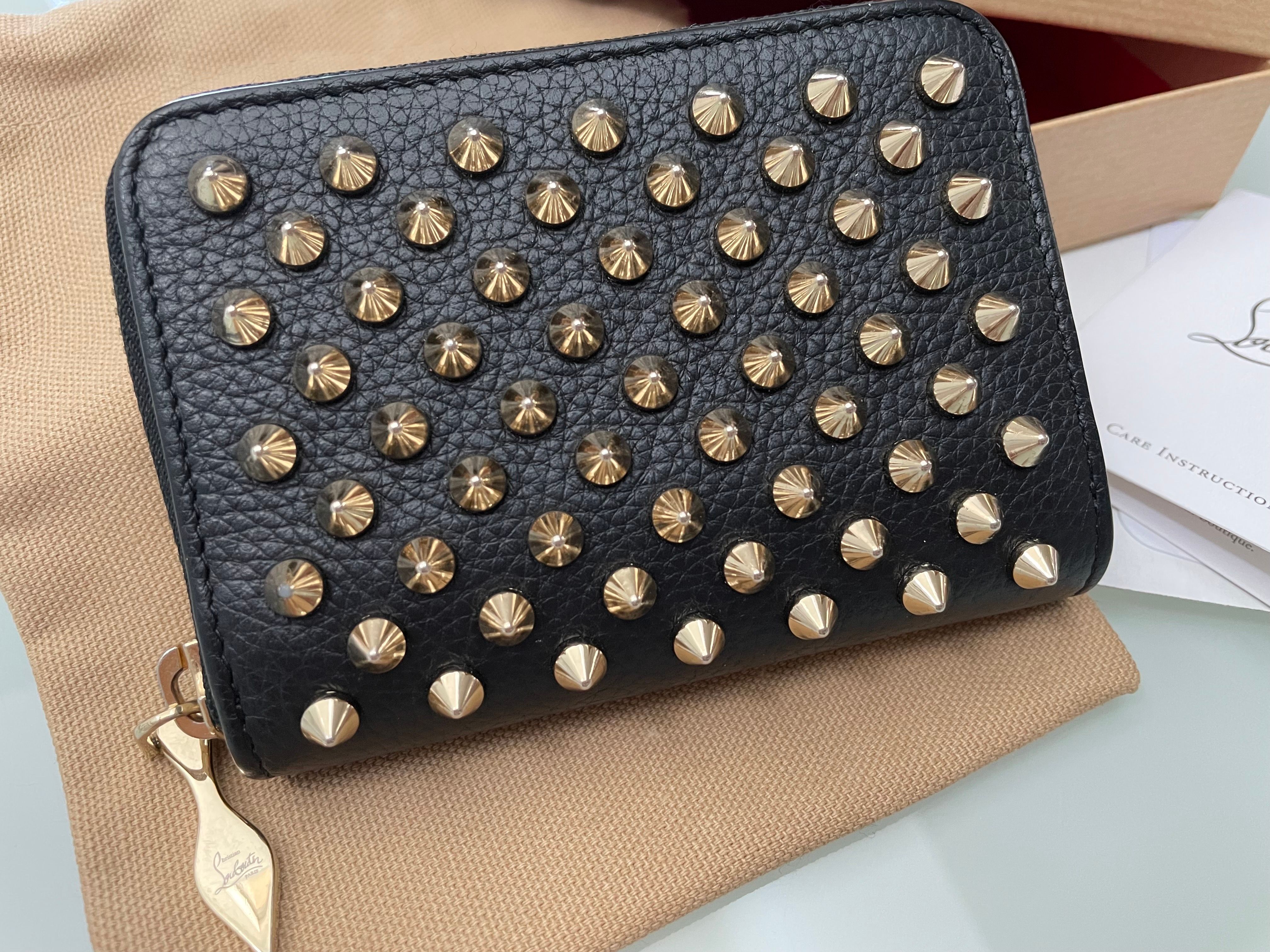 Christian Louboutin Panettone Coin Purse "Black/Gold"
