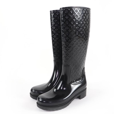 美品 ルイヴィトン ロングブーツ ブラック レディース 37