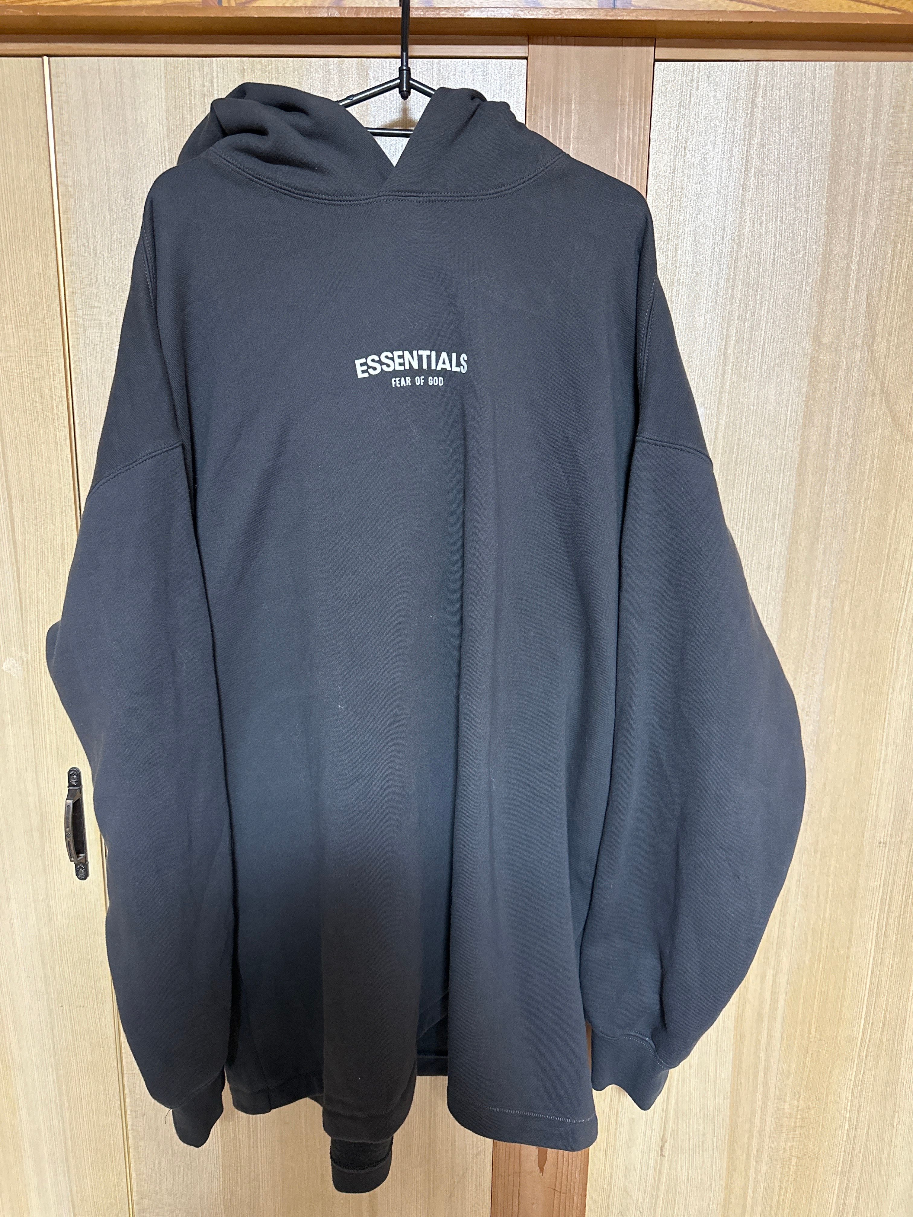 FEAR OF GOD ESSENTIALS LS HOODIE "Iron"