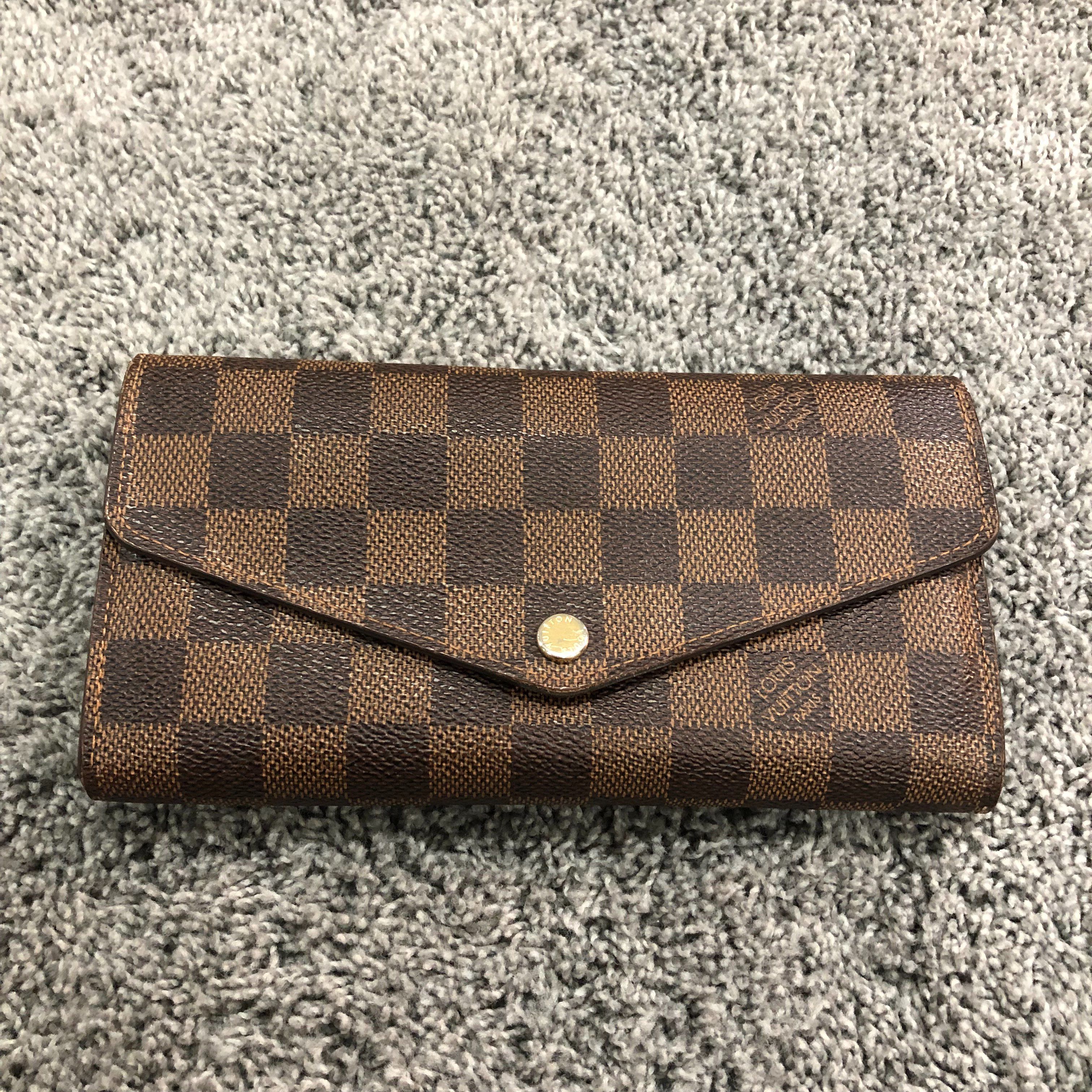 Louis Vuitton Sarah Wallet Damier Ebene "Brown"