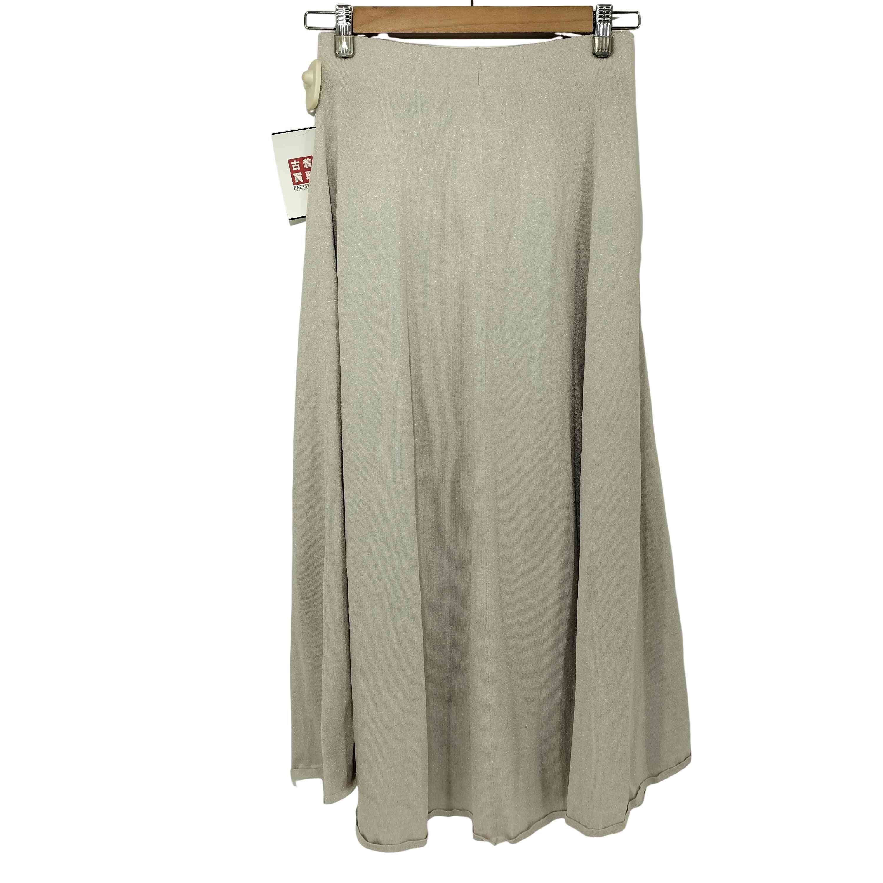 24SS ドレープデザインフレアスカートニット【1139485374777】