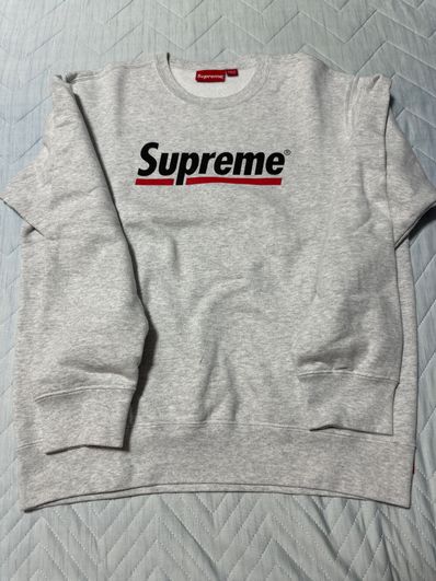 Supreme Underline Crewneck "Grey"