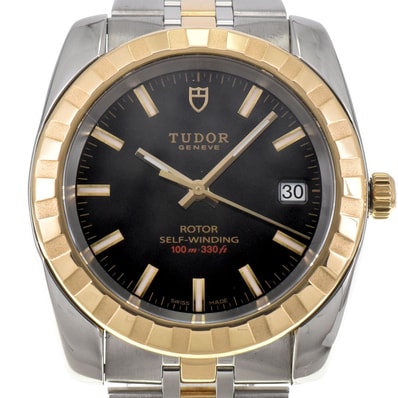 値下 チューダー TUDOR 21013-0003 クラシック デイト SS/YG 自動巻き メンズ 美品 E#143339