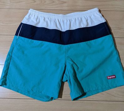 supreme split logo water short